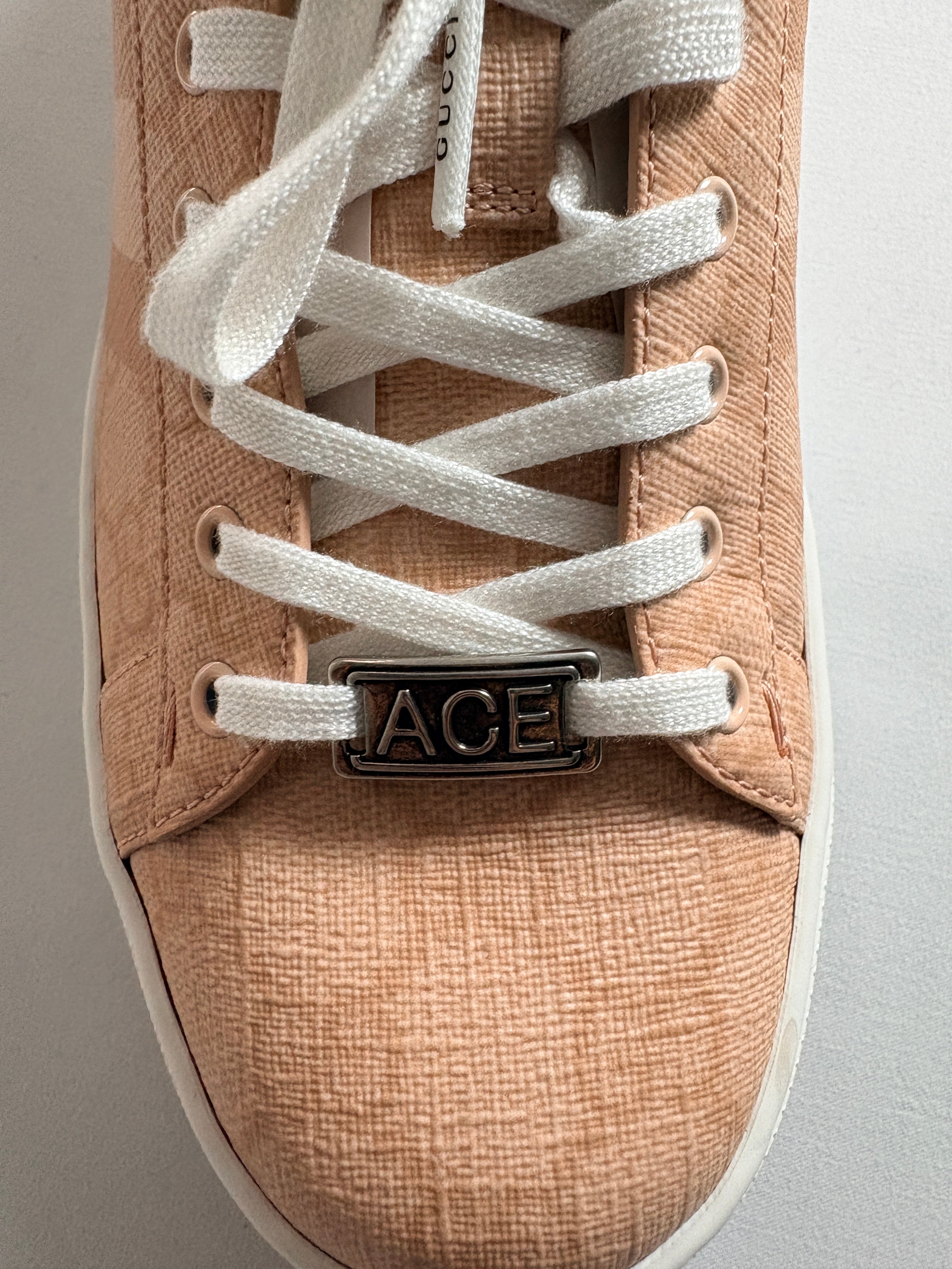 Gucci Ace GG Supreme rose pêche Cherry Blossom T39 - vue 2