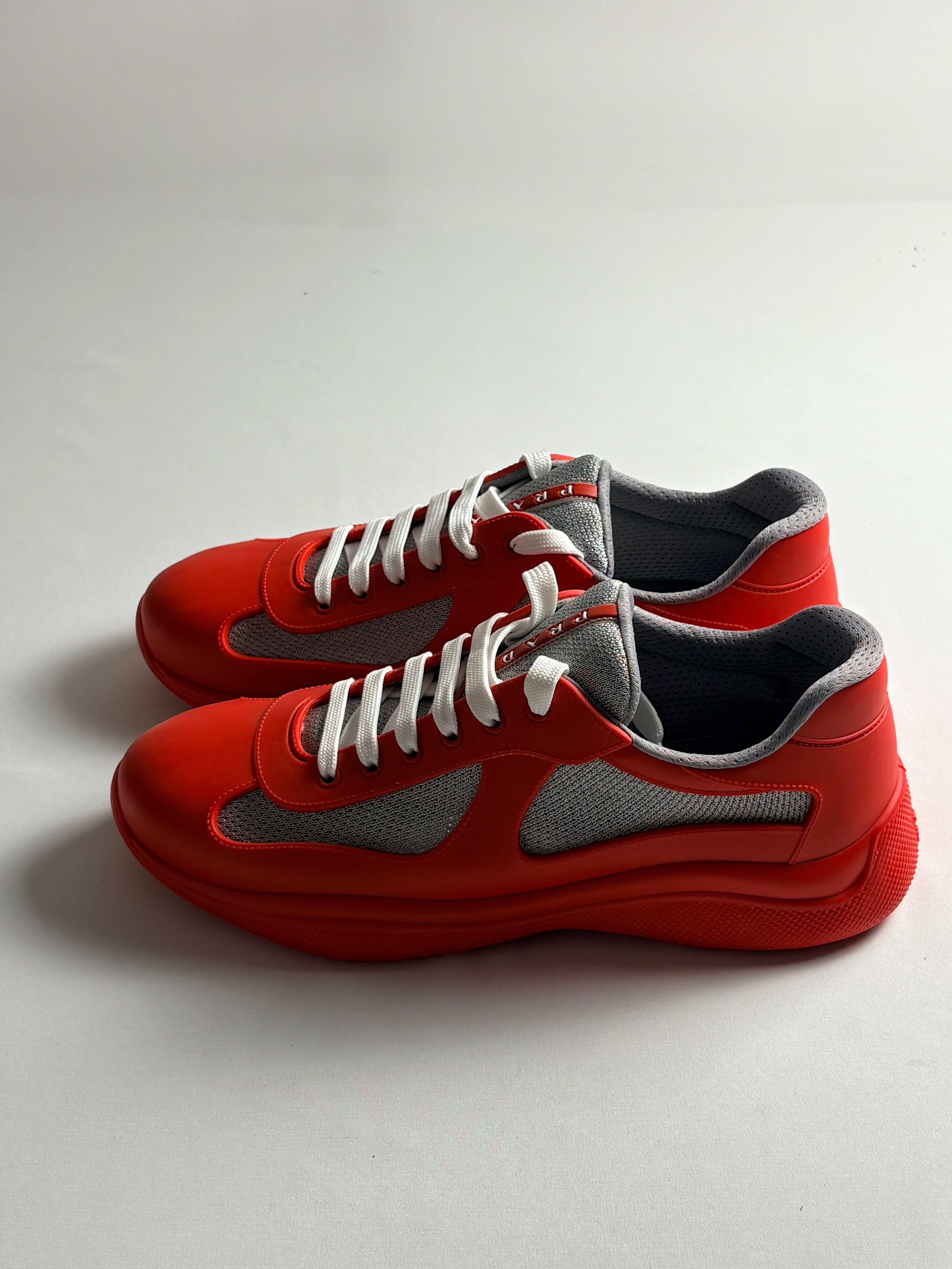 Sneakers Prada America's Cup rouge T44 - vue 2