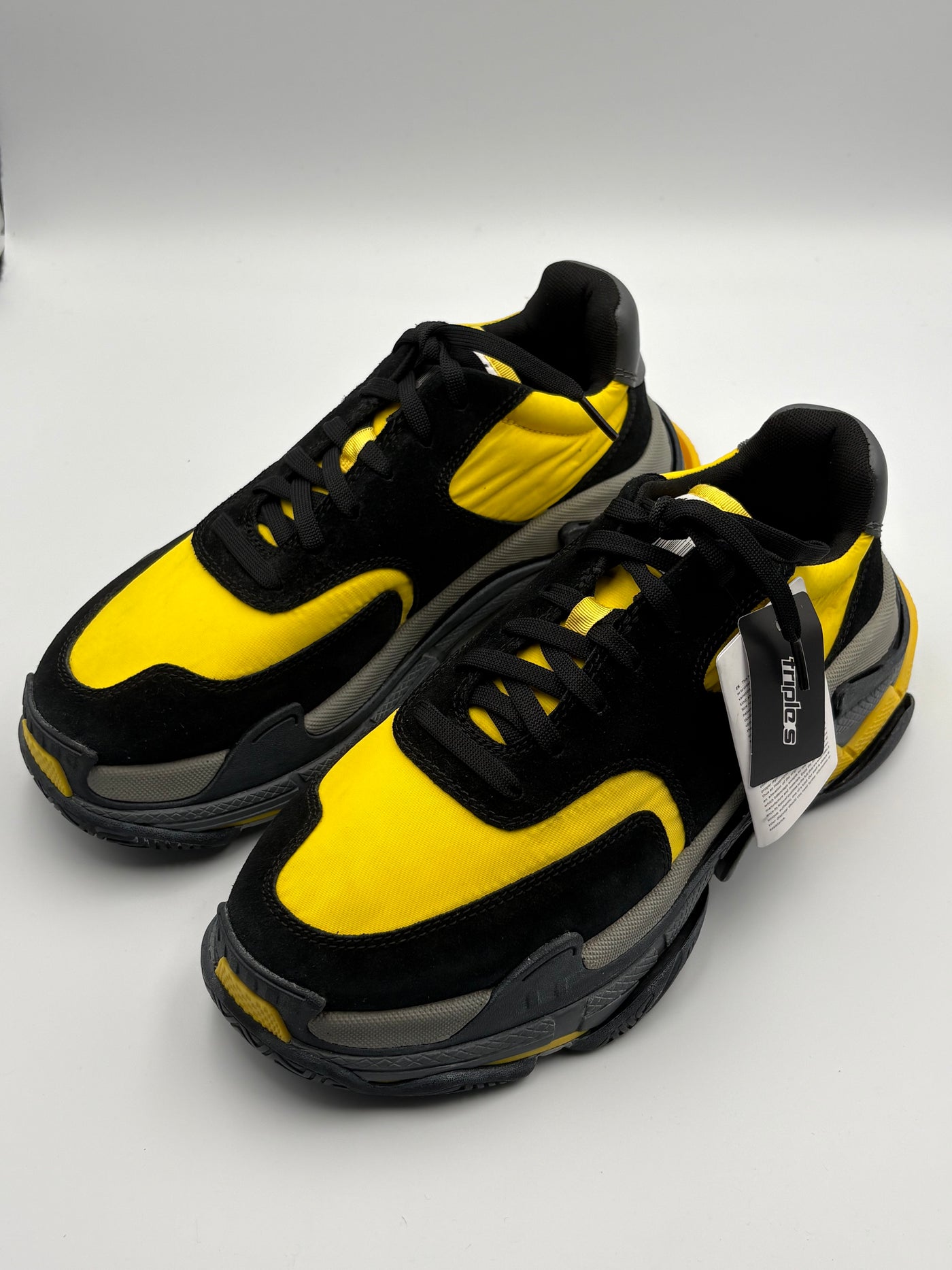 Balenciaga Triple S — Jaune, Noir & Gris — T.41