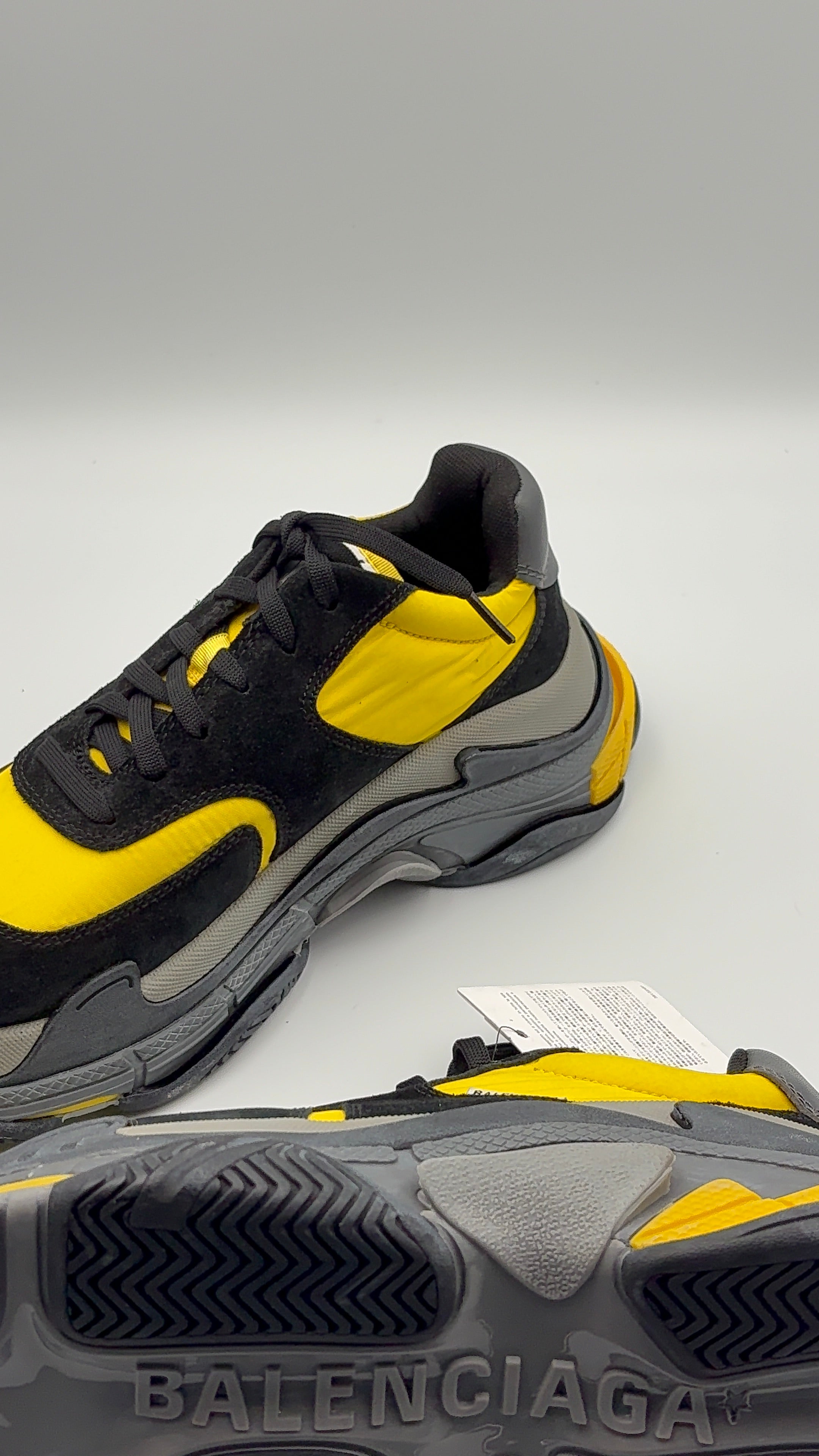 Balenciaga Triple S — Jaune, Noir & Gris — T.41