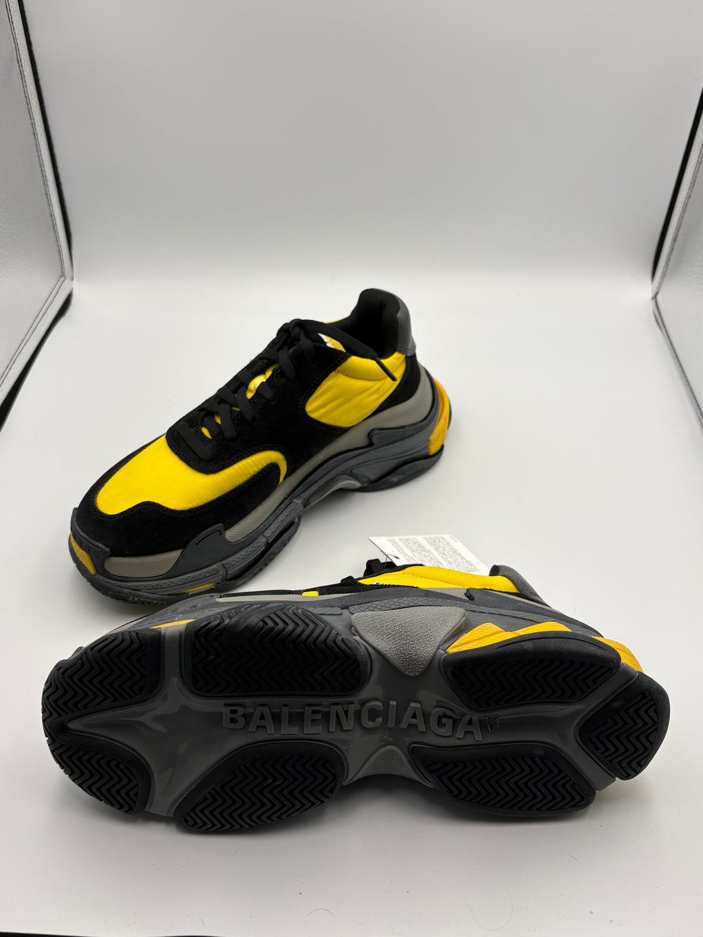 Balenciaga Triple S — Jaune, Noir & Gris — T.41