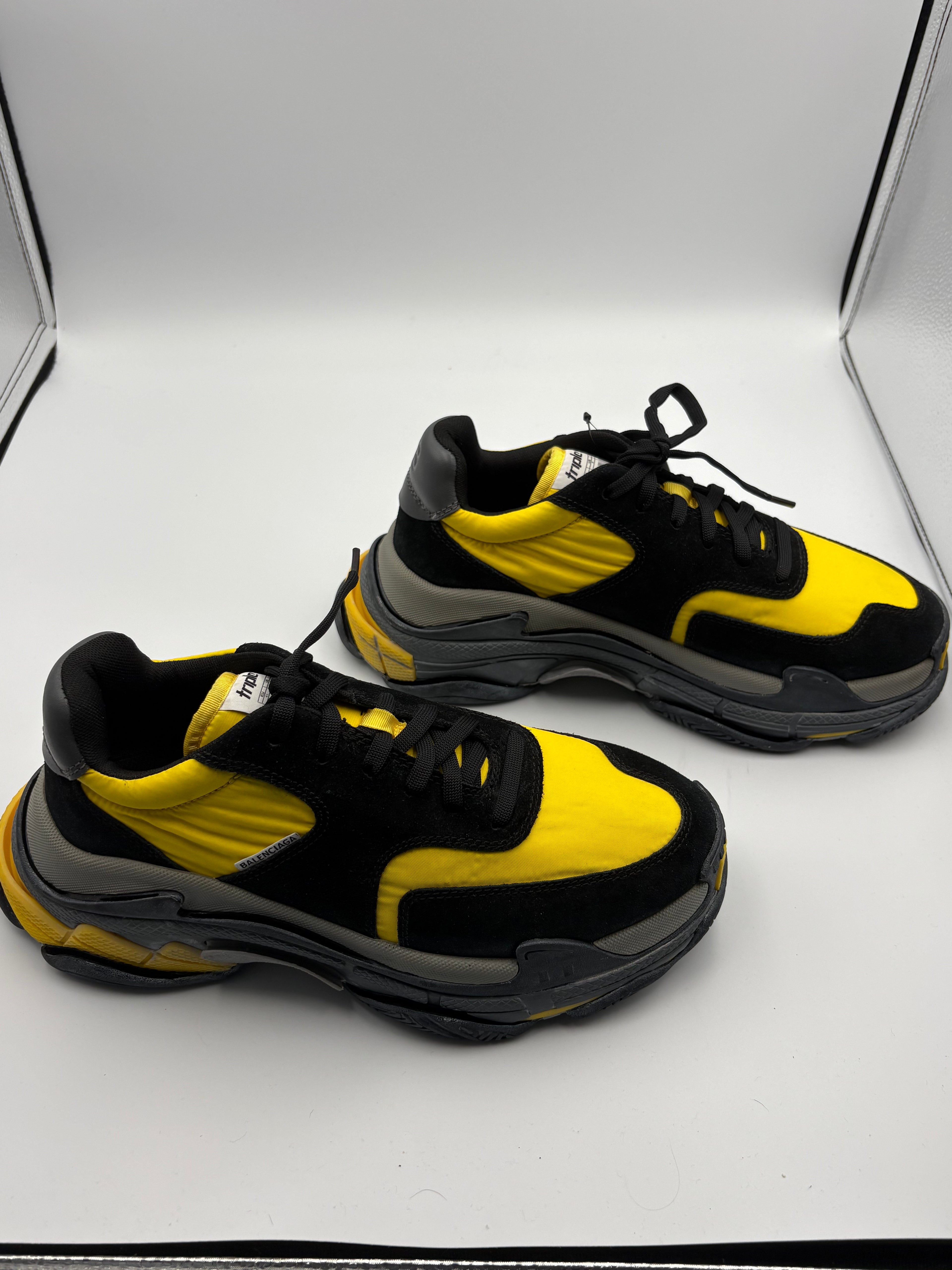 Balenciaga Triple S — Jaune, Noir & Gris — T.41