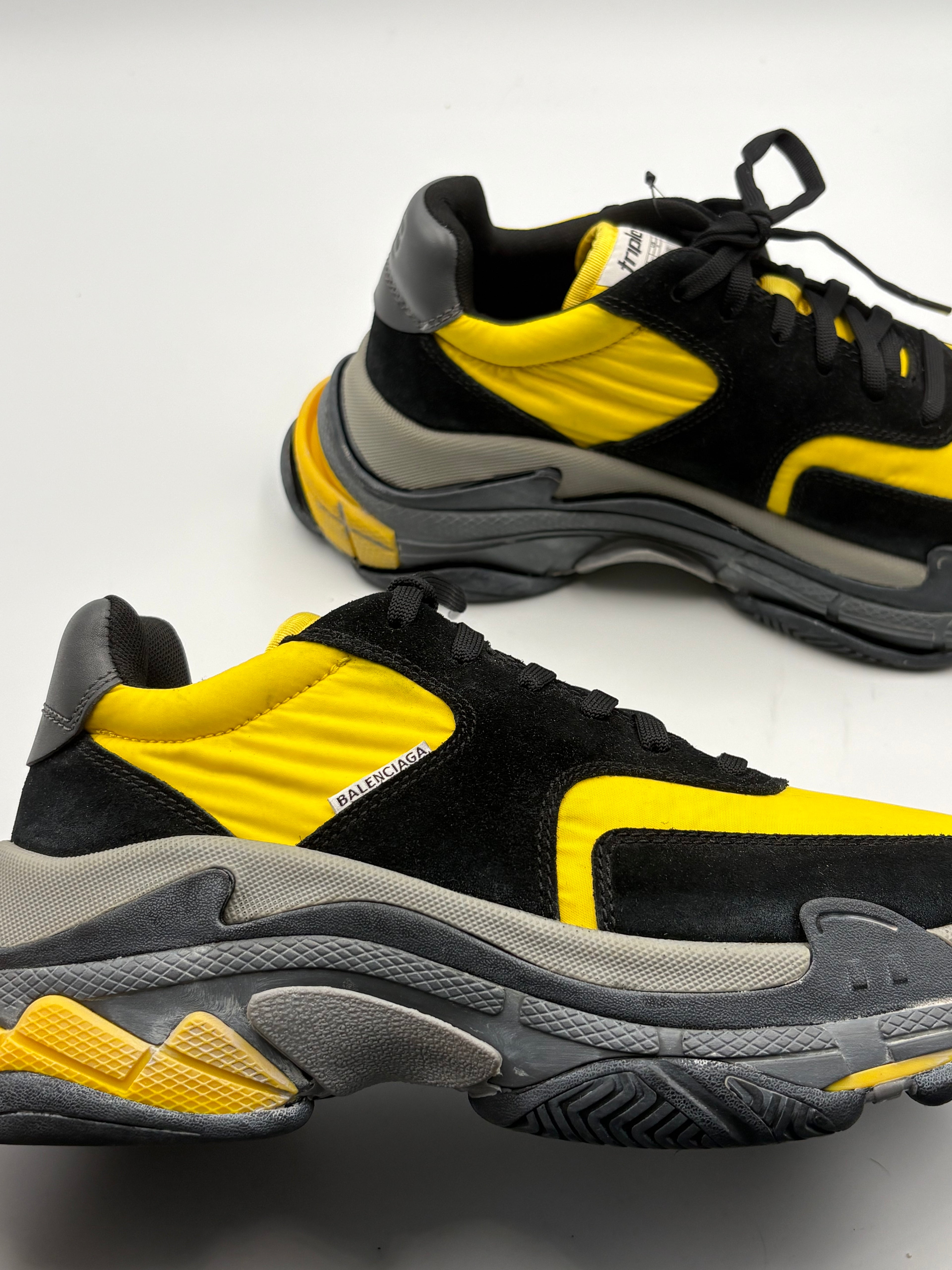 Balenciaga Triple S — Jaune, Noir & Gris — T.41
